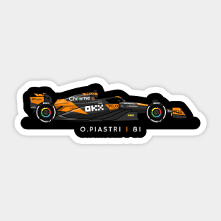 F1  Racing Oscar Piastri Mclaren Fan shirt Sticker